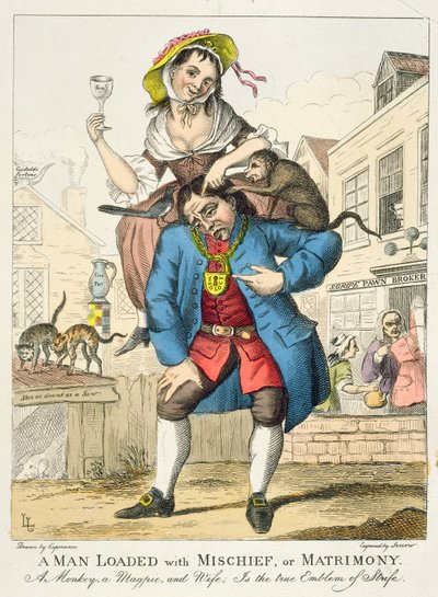 A Man Loaded with Mischief, or Matrimony by English School